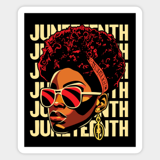 Black History Juneteenth Art for Men, Women, Girl Magnet